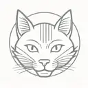 Smiley face Cat with Wolverine's Adamantium Claws as a tattoo. tattoo design idea