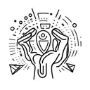 sunrise with two hands pinky promising tattoo design idea