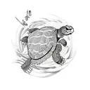 tortuga tattoo design idea