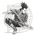 Shikamaru Nara strategizing tattoo design idea