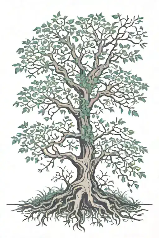 poison tree tattoo design idea