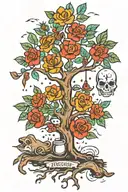 poison tree tattoo design idea