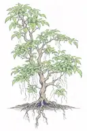 poison tree growing tattoo design idea