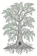 poison tree tattoo design idea