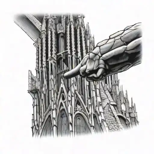 sagrada familia with saint jude  tattoo design idea