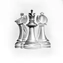 chess piece tattoo design idea