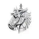 chess piece tattoo design idea