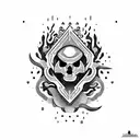 anxiety tattoo design idea