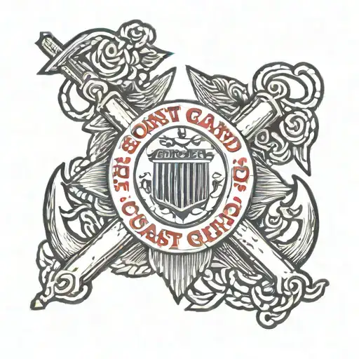 coast guard tact tattoo design idea