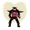 stitch with the berserk guts armor tattoo design idea