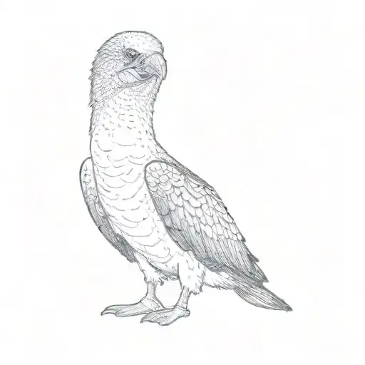 a blue footed booby tattoo design idea