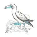 Blue Footed Booby  tattoo design idea