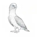 a blue footed booby tattoo design idea