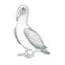 a blue footed booby tattoo design idea