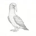a blue footed booby tattoo design idea