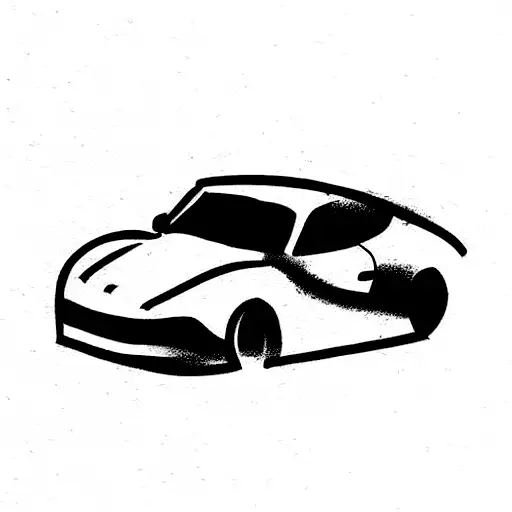Car Tattoo stock vector. Illustration of icon, fast, formula - 4387999