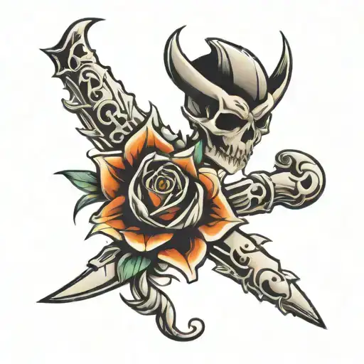 broken bone tattoo design idea