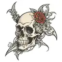 broken bone tattoo design idea