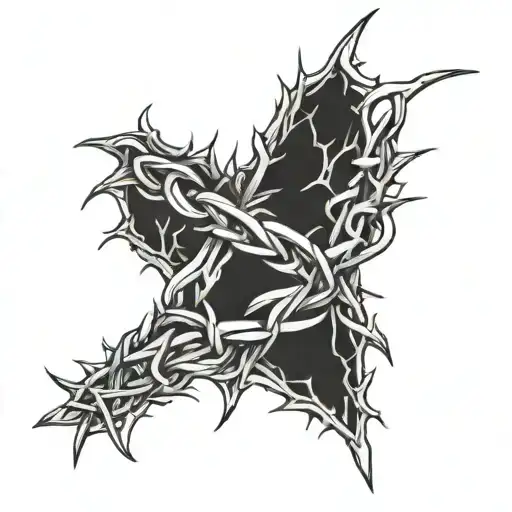 crown of thorns on arm  tattoo design idea