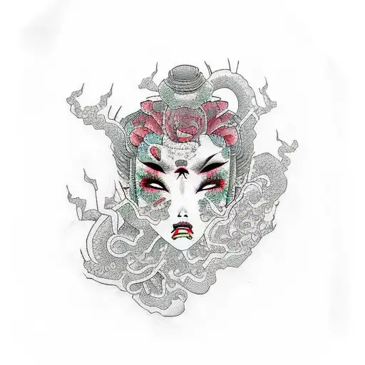 toxic girl tattoo design idea