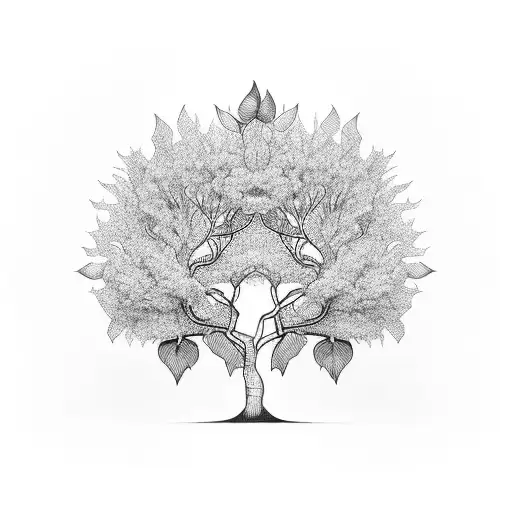 Mulberry Tree tattoo design idea