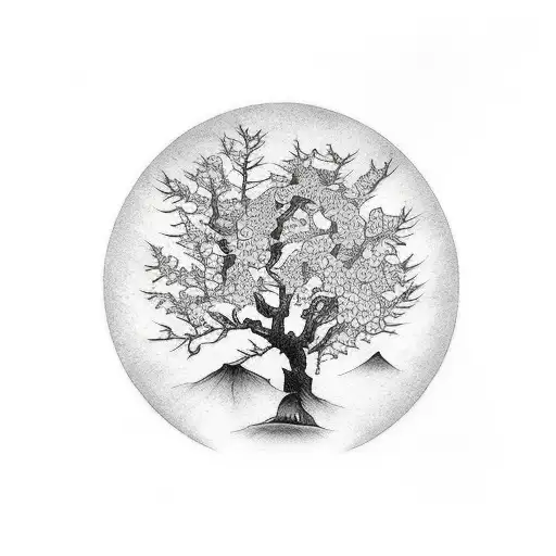 Mulberry Tree tattoo design idea