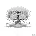 Mulberry Tree tattoo design idea