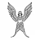archangel Raphael  tattoo design idea