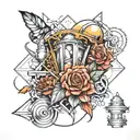 construction tattoo design idea