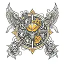 construction tattoo design idea