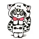 snow leopard tattoo design idea