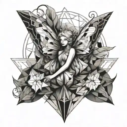 Fairy tattoo design idea