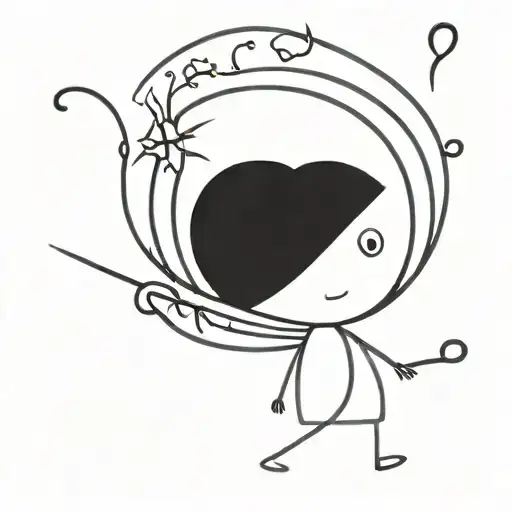 Fairy tattoo design idea