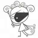 Fairy tattoo design idea