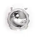 Duck ninja tattoo design idea