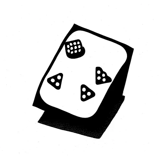 Always lucky dice tattoo design idea
