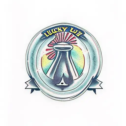 Always lucky tattoo design idea
