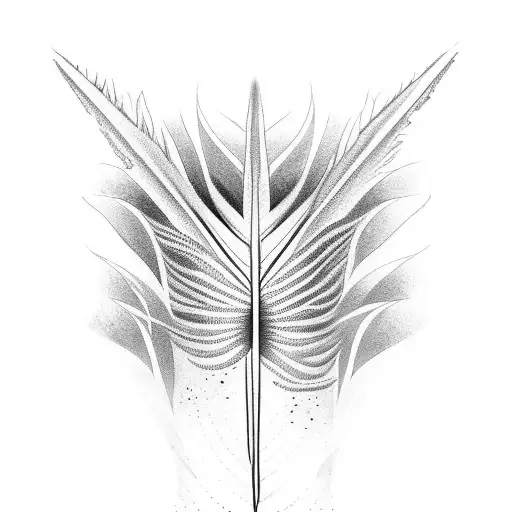 silver fern with names Talun Jesse tattoo design idea