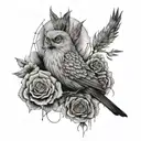 A black and grey tattoo inspired by the novels '100 Years of Solitude' and 'Pedro Paramo' tattoo design idea