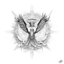 seraph mandala tattoo design idea