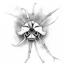 reaper with Spiderlilys tattoo design idea