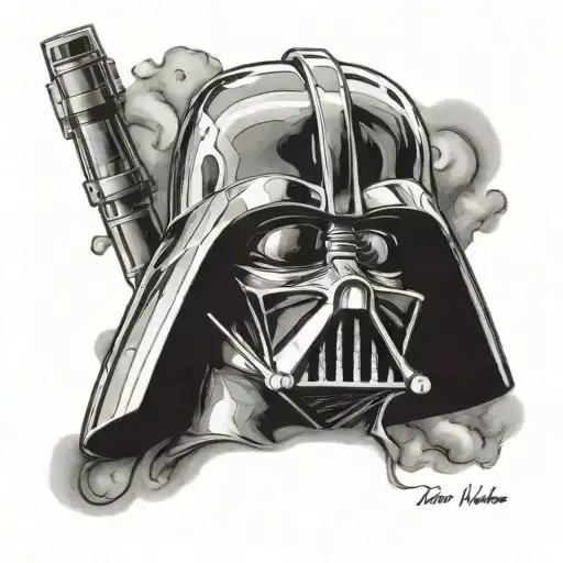 darth vader tattoo design idea