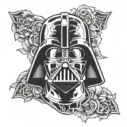 darth vader tattoo design idea