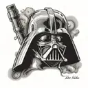 darth vader tattoo design idea