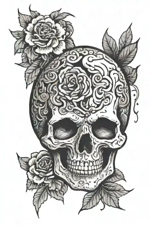 I SACLE WITH A RELIATIC BRAIN ON ONE SIDE AND A CARTOON HAERT ON THE OTHER AND THEY ARE EQUALLY BALNACED tattoo design idea