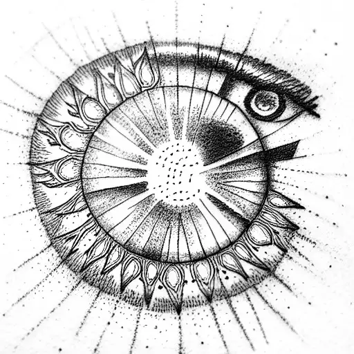 Evil Eye tattoo design idea