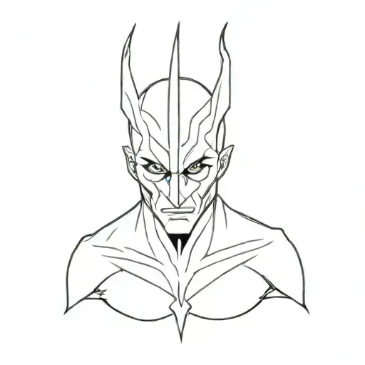 misunderstood villain tattoo design idea
