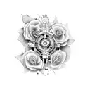 bio mechanical  tattoo design idea