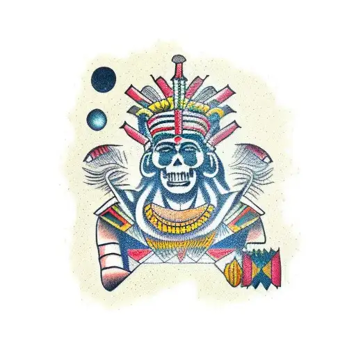 Inca simbols, higher civilisation, viracocha  tattoo design idea