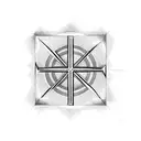 Christian Cross with the numbers 1971 and 1973 inside  tattoo design idea